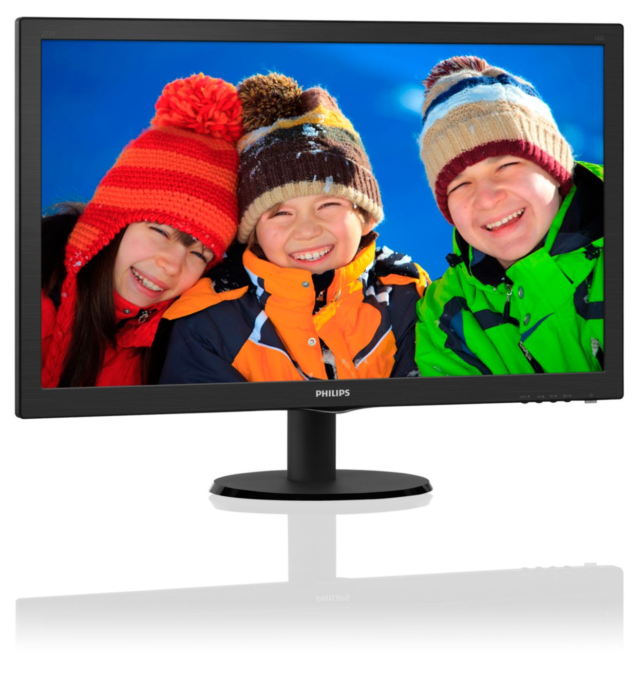 PHILIPS 27型LED液晶モニター 273V5LHAB/11 VESA規格 - ディスプレイ