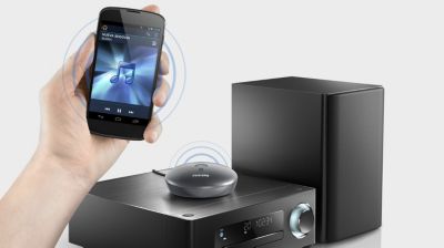 High-fidelity Bluetooth® (aptX® and AAC) music streaming
