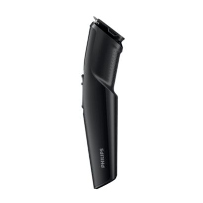 Trims beard, guards skin