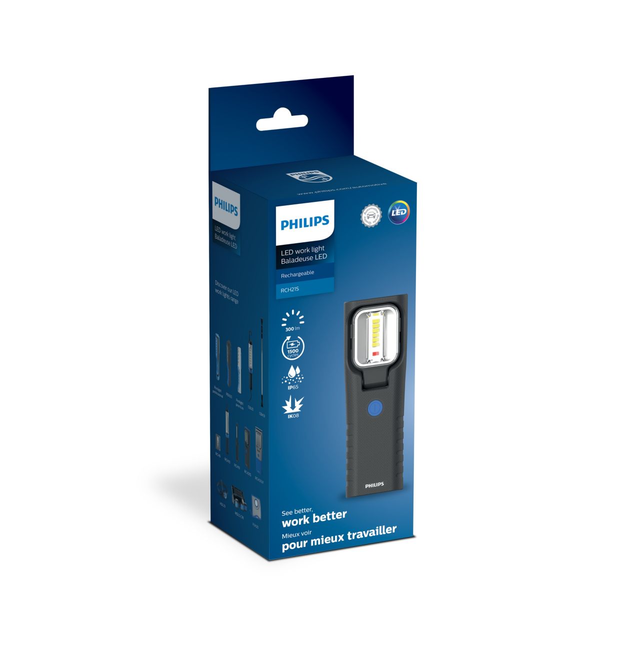 Baladeuse LED rechargeable aimantée Philips - PEN 20