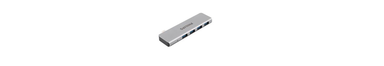 USB-C 集线器扩展到 4 端口迷你集线器
