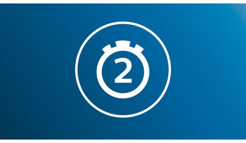 2 minute brushing time recommended by dentists