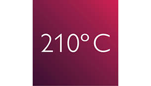 Професионална висока температура 210°C за идеални резултати