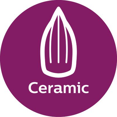 Smooth gliding ceramic soleplate