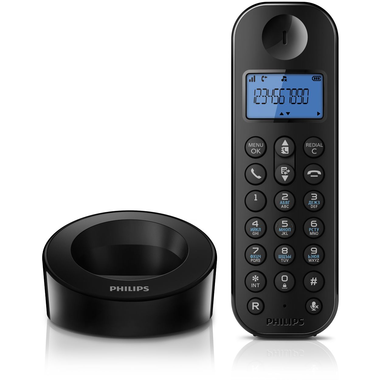 Беспроводной телефон D1201B/51 | Philips