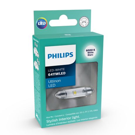 6411ULWX1 Ultinon LED Ampoule d’intérieur de voiture