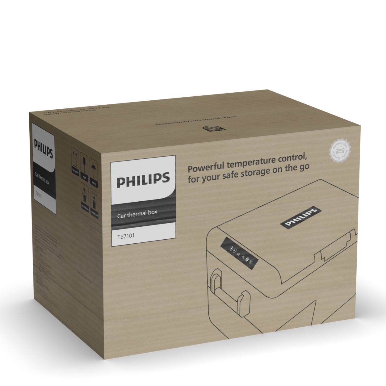 PHILIPS ポータブル冷蔵庫 67cm フィリップス 車載 冷蔵庫 冷凍庫 サーマルボックス 25L
