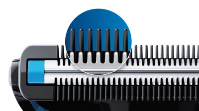 0.5mm の長さに整えながら肌を守る