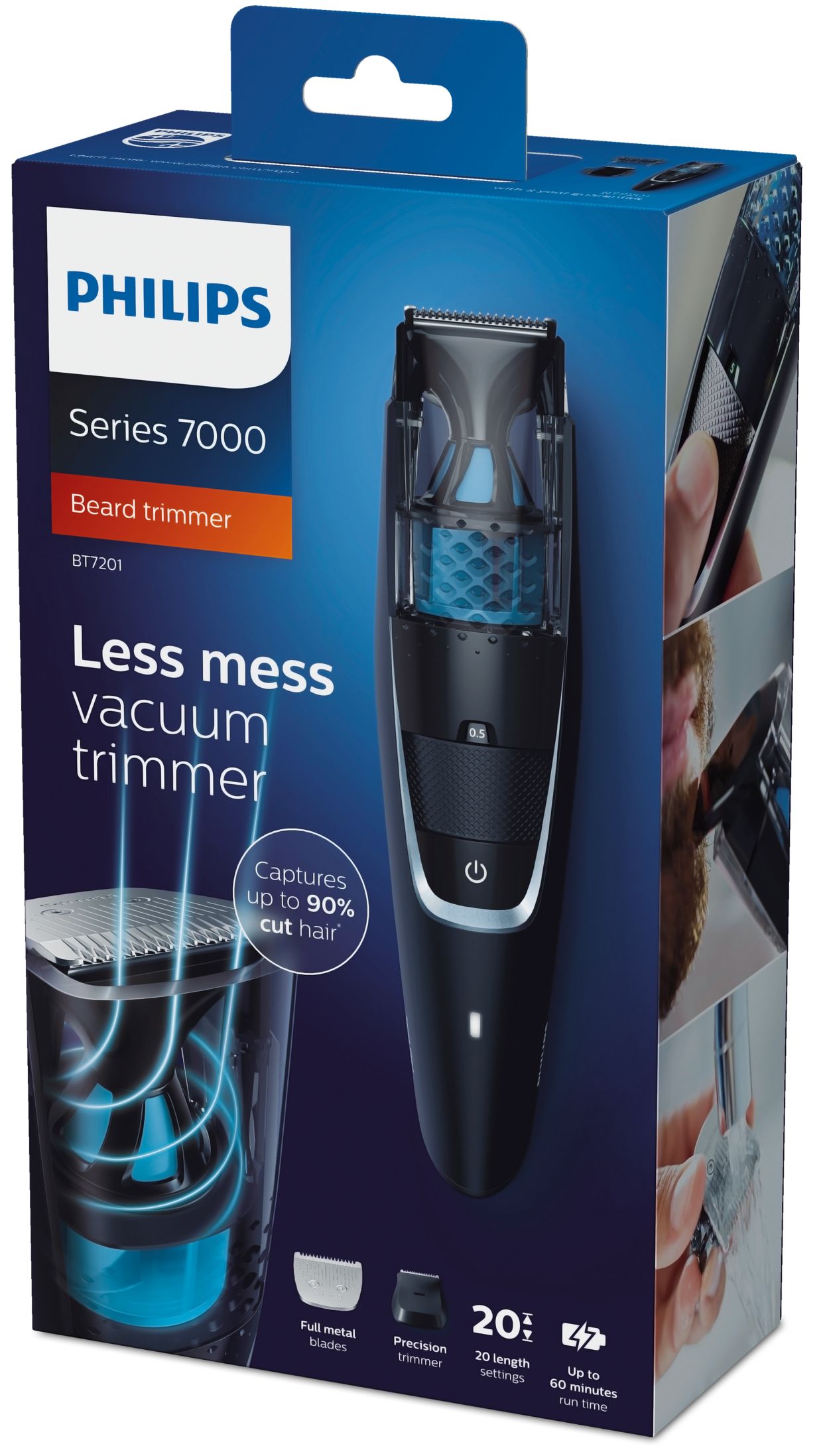 Beardtrimmer series 7000 Stubbe- og skægtrimmer BT7201/15 | Philips