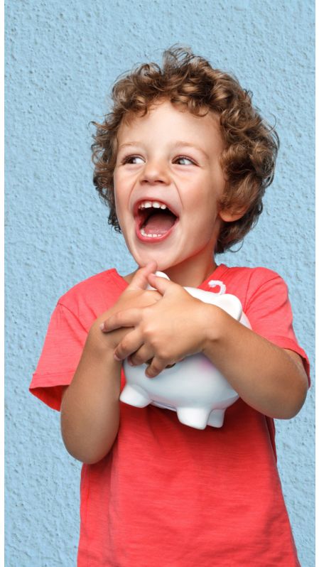 Young boy smiling