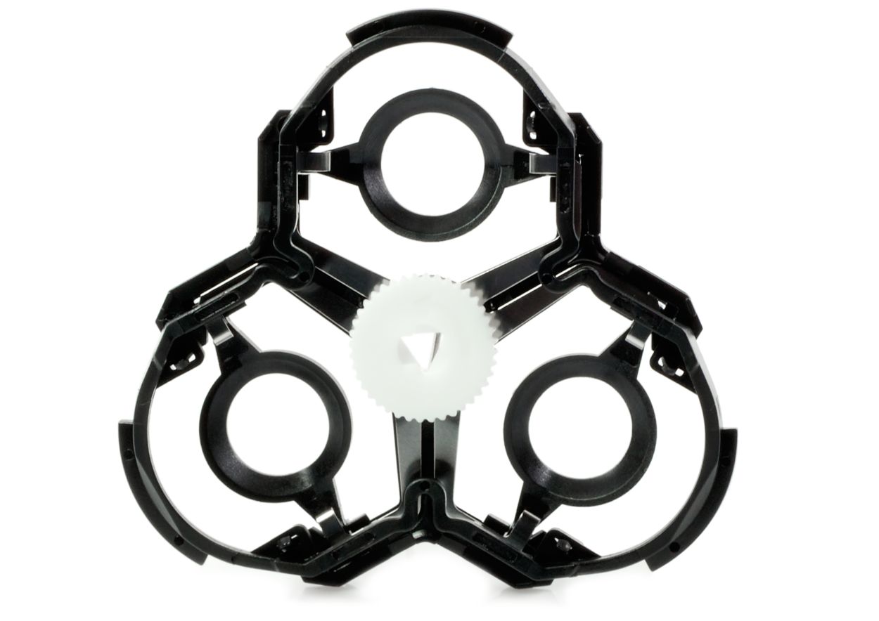 Frame for shaving head components