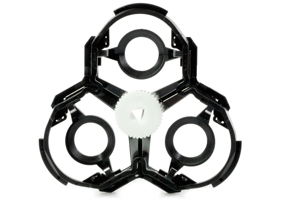 Frame for shaving head components