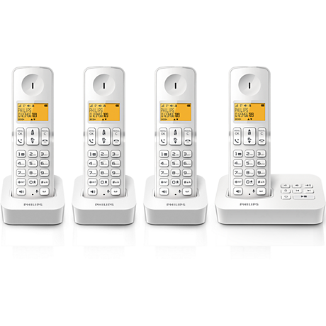 D2154W/FR  Téléphone fixe sans fil avec répondeur