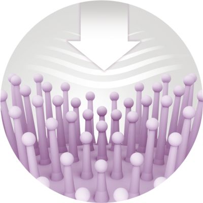 Bürstenkissen mit optimaler Oberfläche für eine angenehme Anwendung