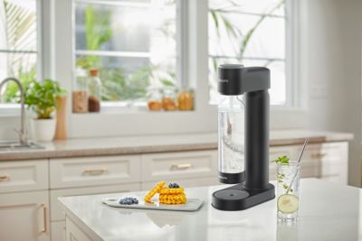 Gasatore Sodastream Crystal Bianco con bombola CO2 e bottiglia in vetro