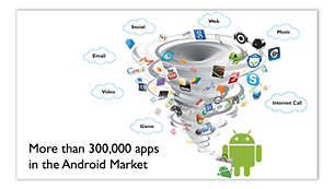 Toegang tot duizenden apps en games via de Android Market