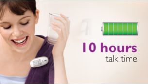 Conversaciones más largas con un tiempo de conversación de hasta 10 horas