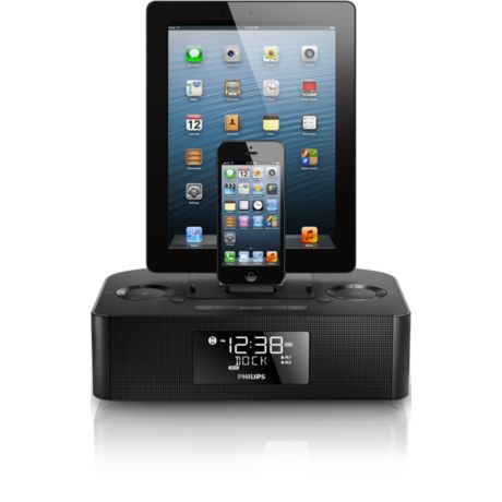 AJ7260D/12  Dual dock triple charging clock radio