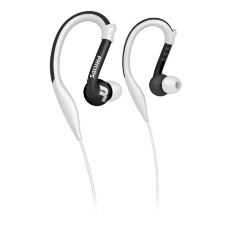 SHQ3200WT/28 ActionFit Fones de ouvido esportivos com gancho para orelha