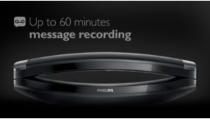 Up to 60 min. message on your answering machine