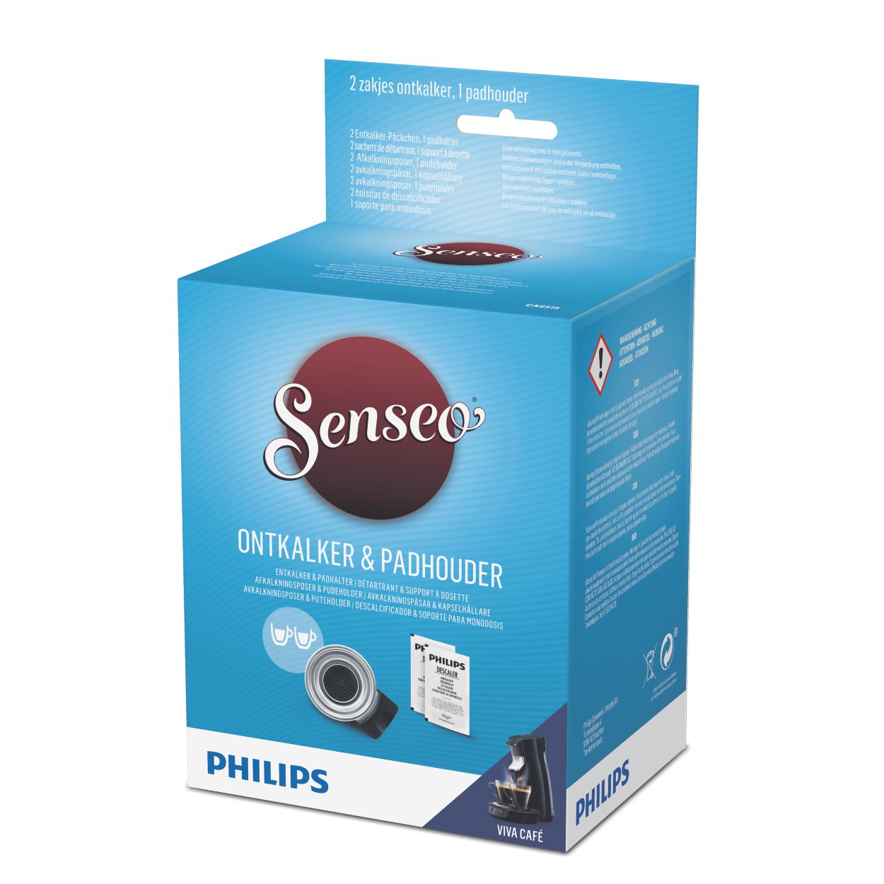 Philips Porte-dosettes, accessoire d'origine, de rechange HD5015, pour 2  tasses pour Senseo Viva Cafe : HD7828 : : Cuisine et Maison