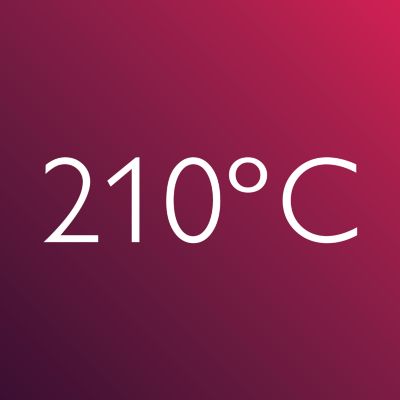 210°C professional high heat for perfect salon results