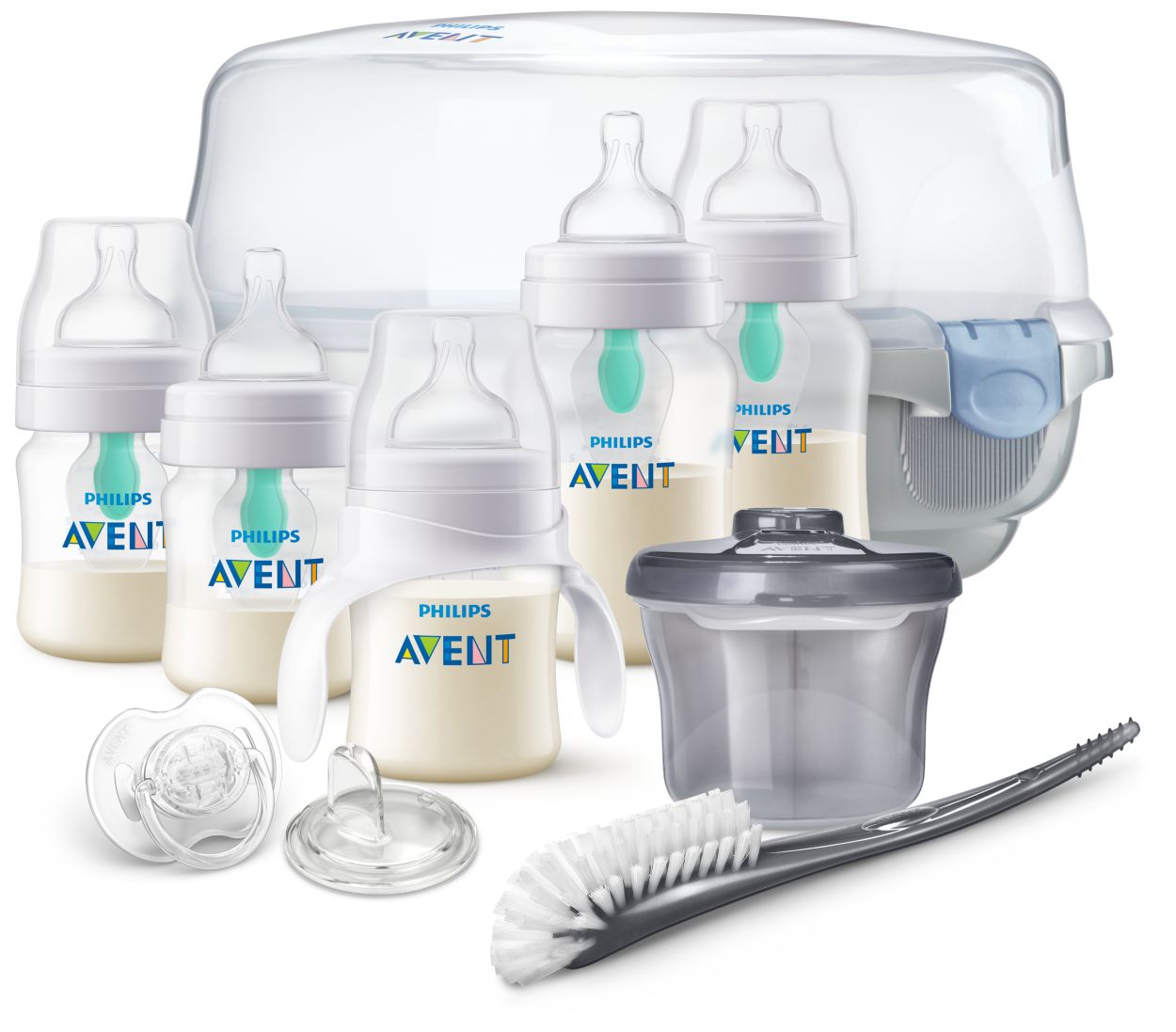 Philips Avent Anti-colic Baby Bottle With Airfree Vent Essentials Gift Set  - 19pc : Target