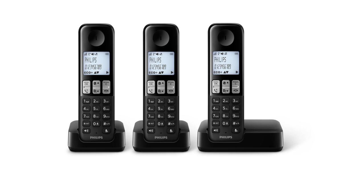 Cordless phone D2503B/01 | Philips
