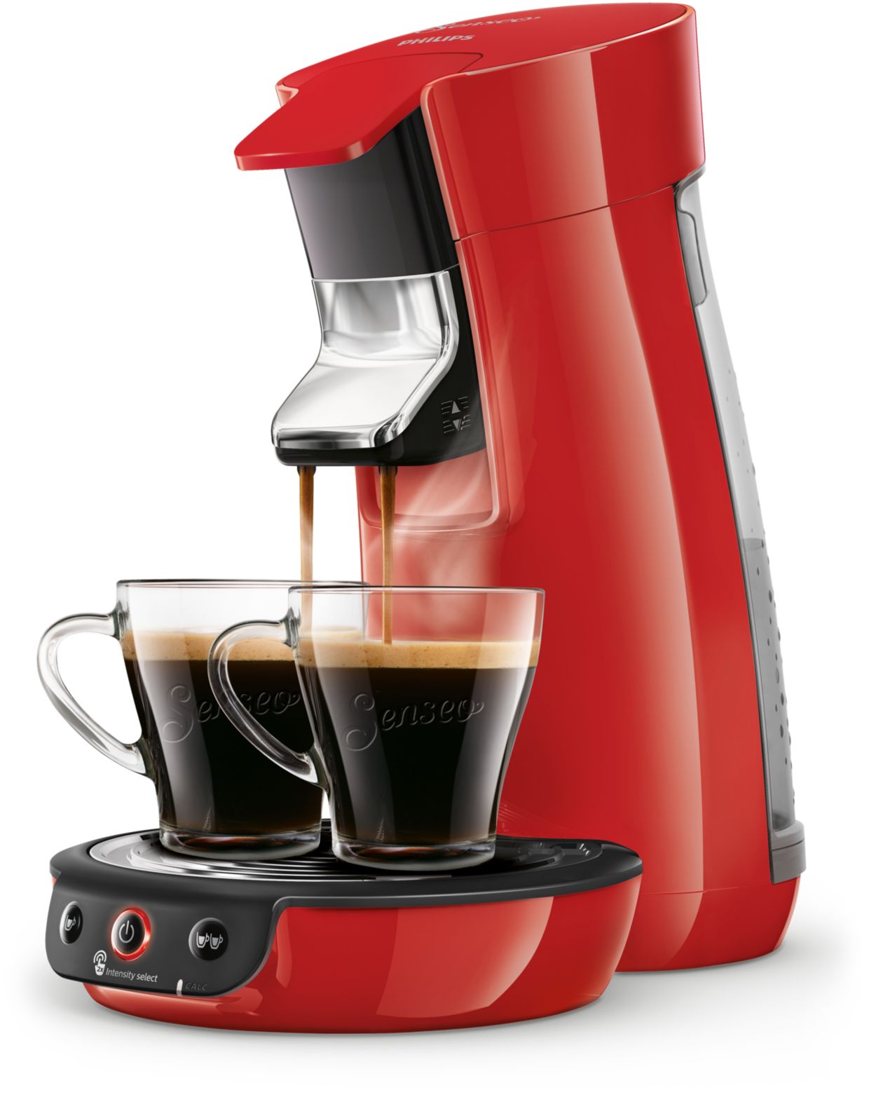 Coffee machine PHILIPS Senséo quadrante - red - sold in …