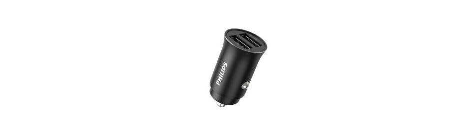 带 2 个 USB 端口的车载充电器