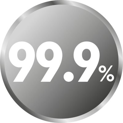 Natürliche Dampfsterilisation tötet 99,9 % aller schädlichen Keime ab.