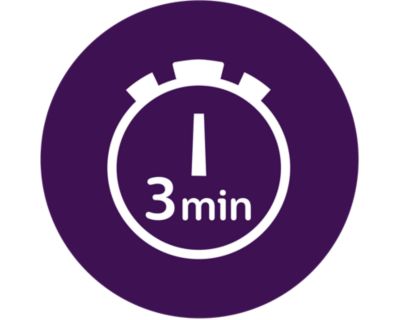 Warms in 3 minutes