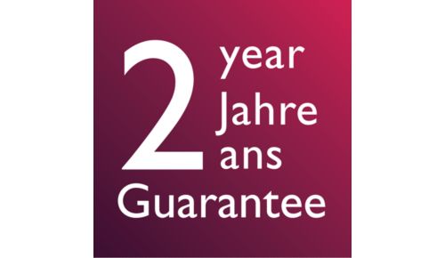 2 jaar wereldwijde garantie