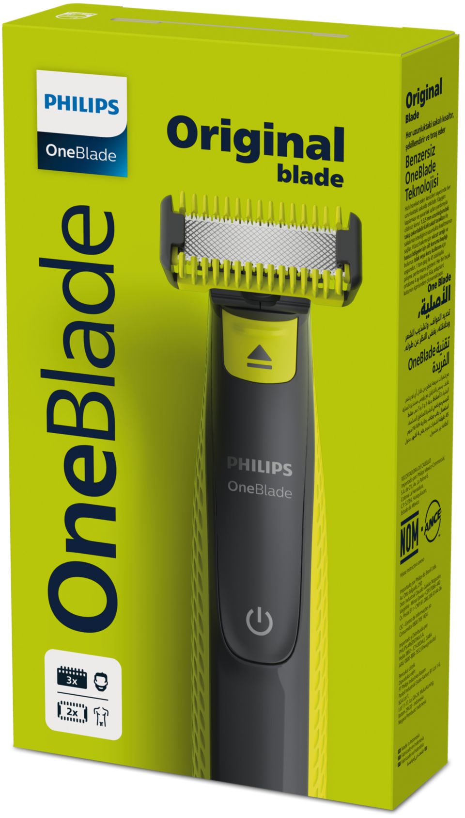 AFEITADORA ONEBLADE QP2724/10 PHILIPS - PHILIPS AFEITADORAS HOMBRE -  Megatone