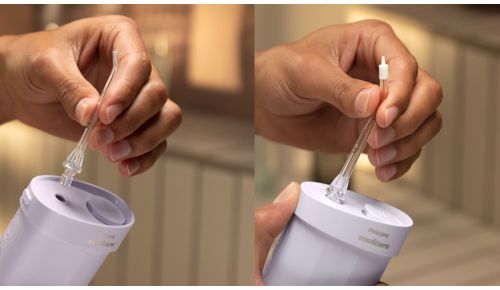 Dwie nasadki do delikatnego i skutecznego czyszczenia