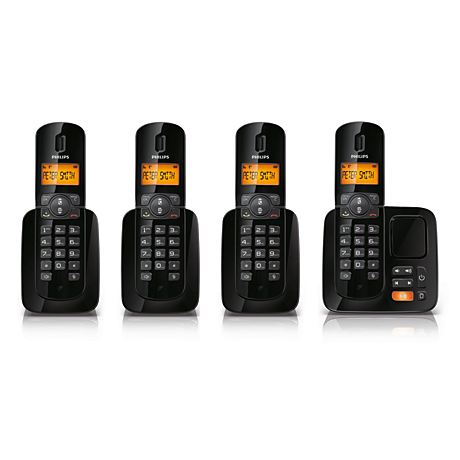 CD1864B/BE BeNear Téléphone fixe sans fil avec répondeur