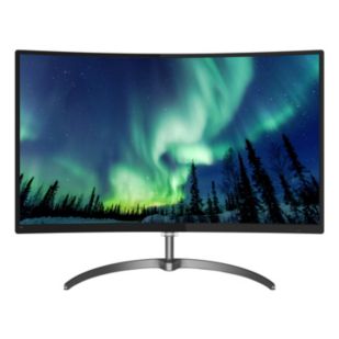 Geschwungener LCD-Monitor mit Ultra Wide Color