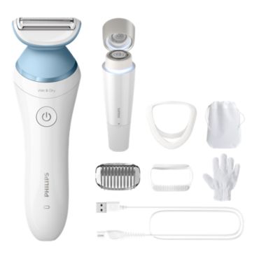 Lady Shaver Series 8000 Cordless shaver with Wet and Dry use
