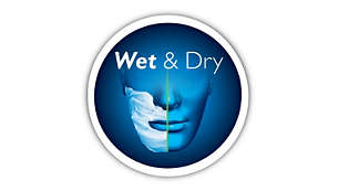 Système 100 % étanche Aquatec pour un rasage confortable à sec ou rafraîchissant sur peau humide