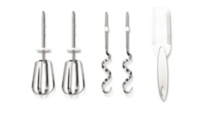 Beaters and dough hooks included
