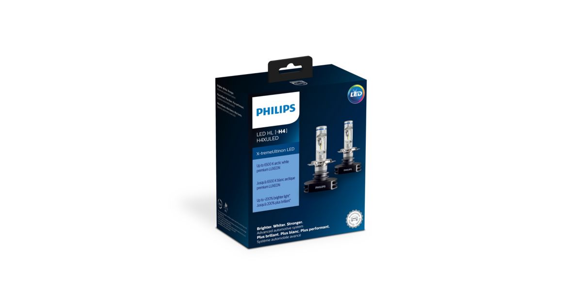 カレー      X-tremeUltinon LED［H4］6000K X-tremeUltinon LED car headlight bulb 11342XUX2 | Philips