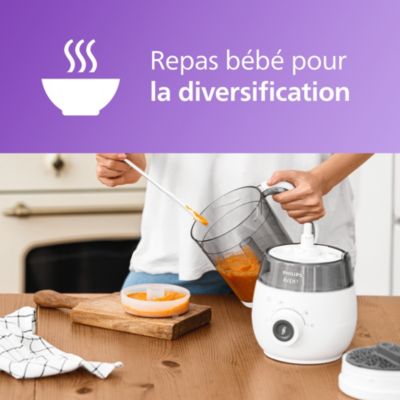 null Robot cuiseur-mixeur 4-en-1 pour bébé