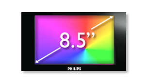 Ecrã LCD a cores TFT 21,6 cm (8,5") para imagem de alta qualidade