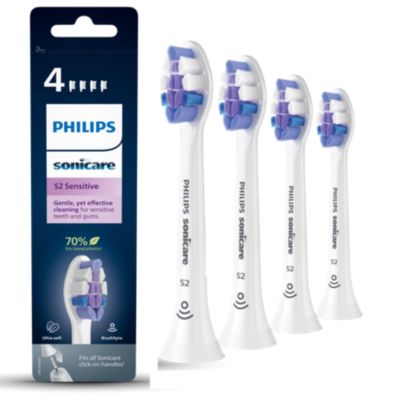 Têtes De Brosse à Langue Philips Sonicare HX8072 – Lot De 2, Neuves