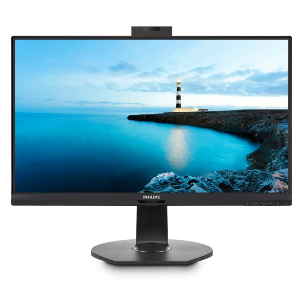 LCD monitor with USB-C docking