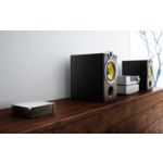 All your music in high fidelity sound. Wirelessly.