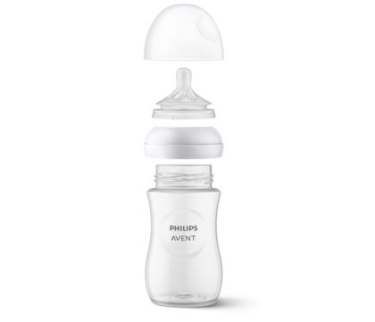 Philips Avent Natural Response SCY933/01 Glass feeding bottle 240ml -  Catalog / Feeding & Bathing / Bottle feeding /  - Kids online  store