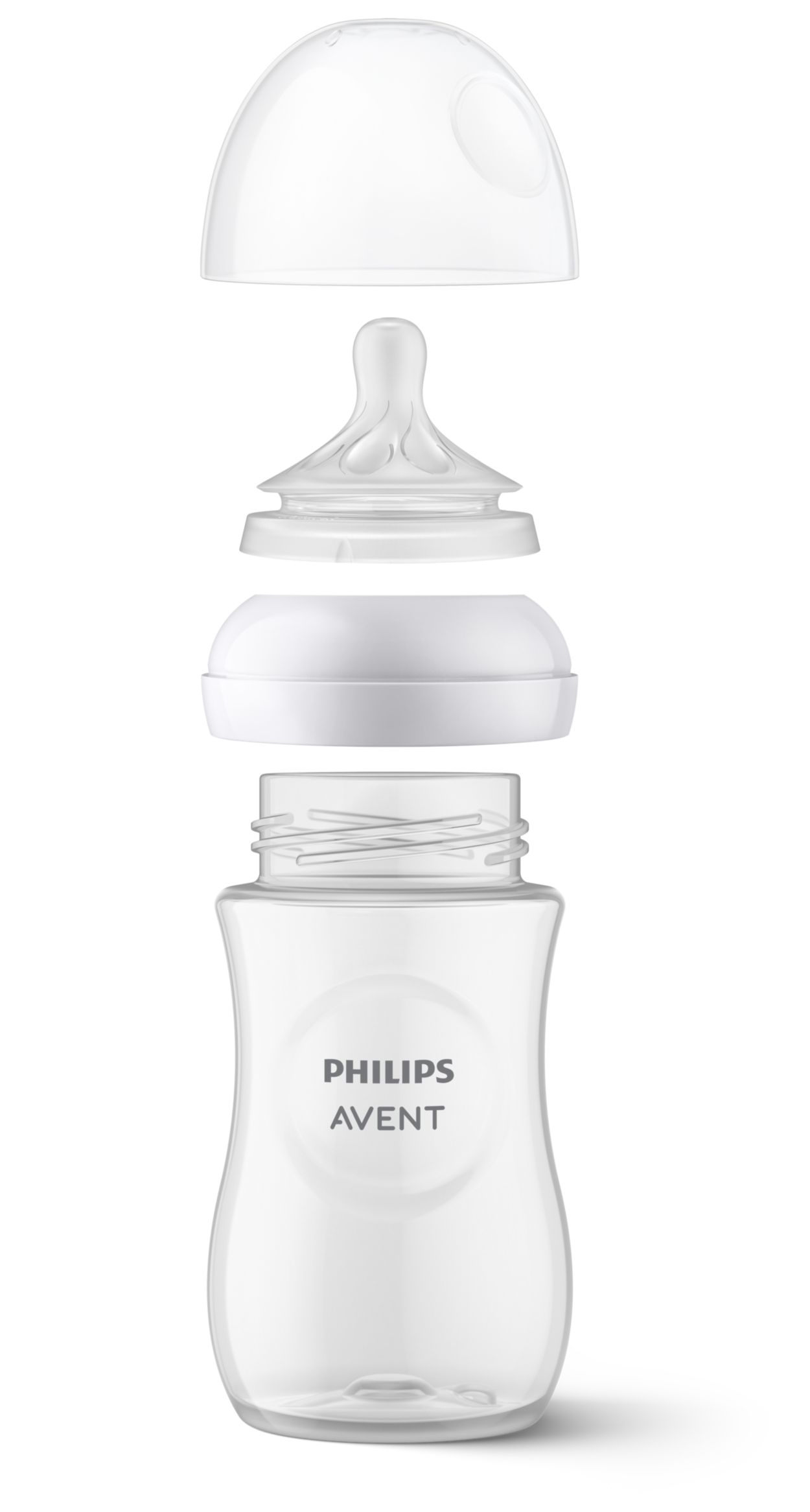 Philips AVENT Biberón natural con pezón de respuesta natural, juego de  regalo de bebé verde azulado, SCD837/02