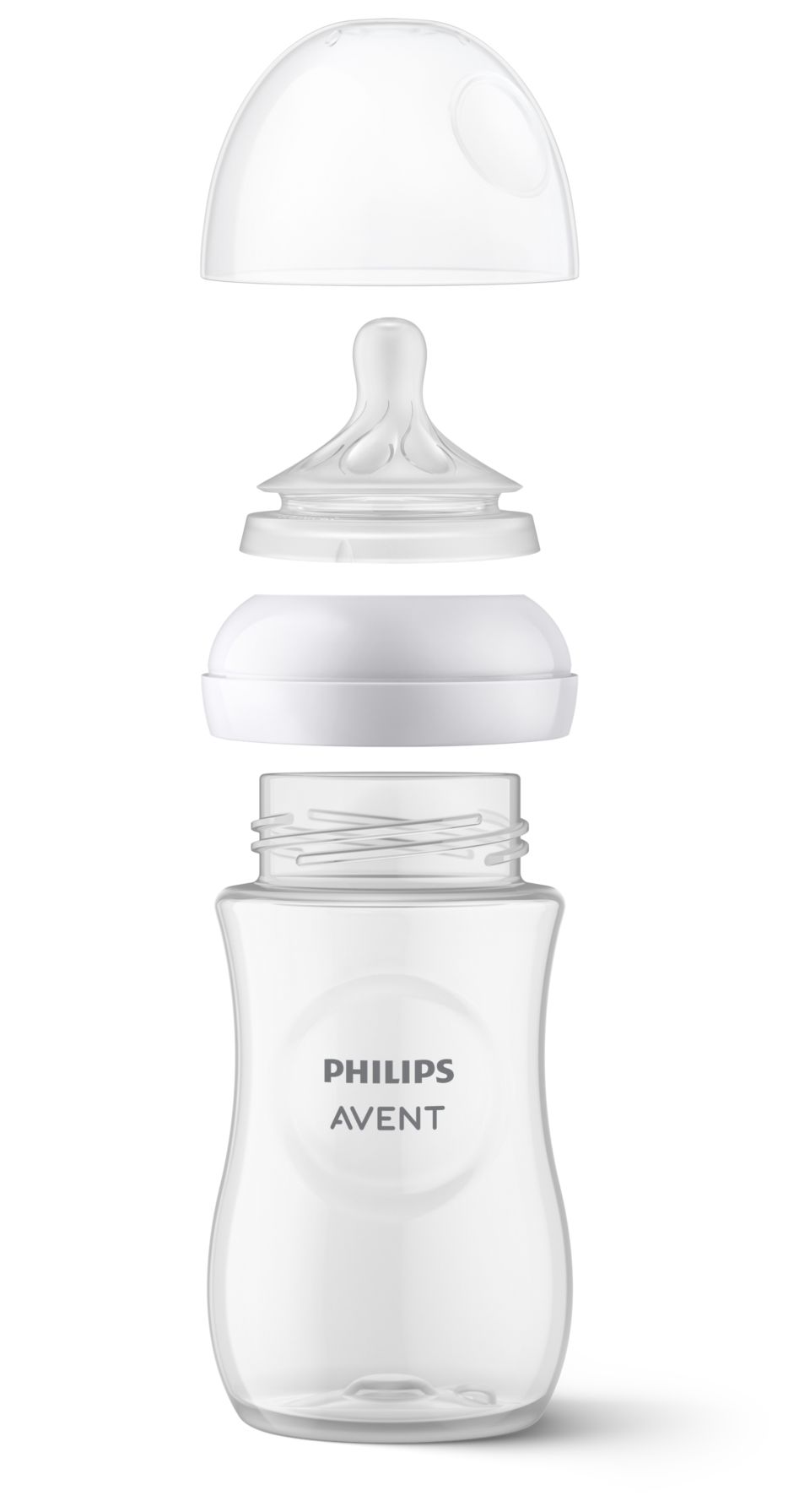  Philips AVENT Natural Baby Bottles with Natural Response  Nipple, with Manatee Design, 9oz, 4pk, SCY903/61 : Baby