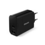 Chargeur secteur avec ports USB-A et de type C
